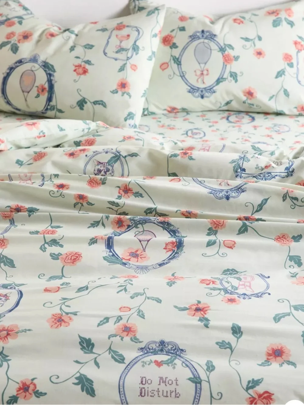 Finley Frame Patterned Core Duvet Set- Full/Queens